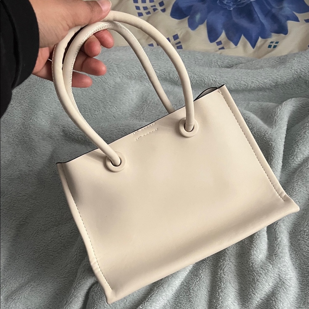 Zara Cream Mini Crossbody Handbag